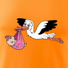 Bocian a bábätko - dievča (Hana-creative)