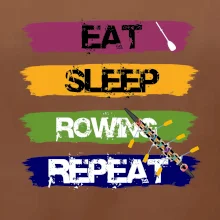 Eat sleep rowing repeat farebné