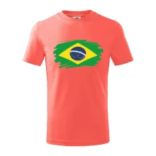 Brazília vlajka štetkou