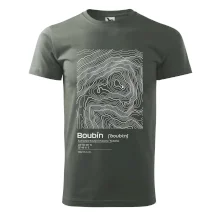 Boubín - vrstevnice v obdĺžniku