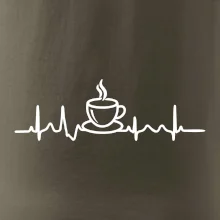 EKG hrnček kávy