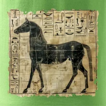 Egyptské hieroglyfy kôň