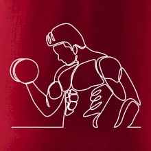 Fitness muž jedným ťahom Fitness muž jedným ťahom