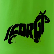 Corgi - nápis v tele