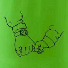 Otec a syn ruky obrys