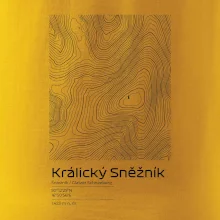 Králický Sněžník - vrstevnice v obdĺžniku