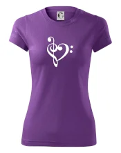 Husľový kľúč srdce