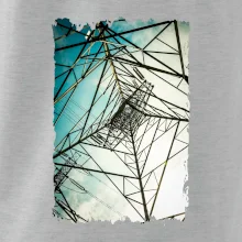 Farebné nebo - stožiare vysokého napätia