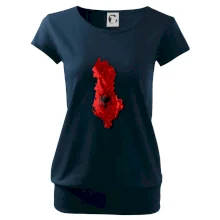 Mapa Albánsko reliéf hôr