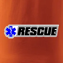 Záchranár rescue kríž modrý