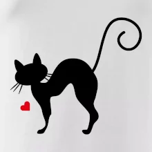 Zamilovaná mačka prehnutá