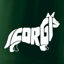 Corgi - nápis v tele Corgi - nápis v tele