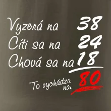 Vyzerá, cíti sa, chová sa - 80 rokov