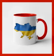 Ukrajina vlajka mapa Ukrajina vlajka mapa