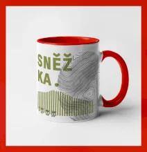 Sněžka - vrstevnice otisk