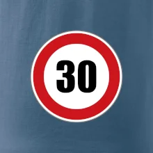 Dopravná značka - obmedzenie rýchlosti 30