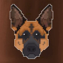 Nemecký ovčiak - Rozpixelovaný