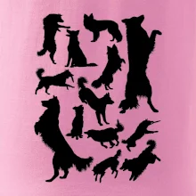 Border kólia siluety