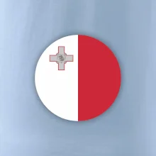 Vlajka Malta okrúhla veľká