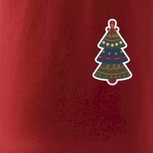 Folklór na prsníku vianočný stromček