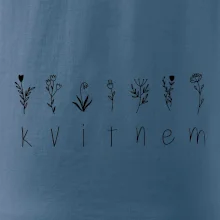 Kvitnem - Nápis s kvetinami
