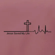 Jesus Saved My Life kríž ekg