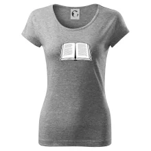 Kniha čiernobiela otvorená s textom