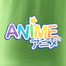 Anime nápis dúhový