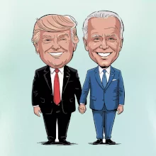 Trump a Biden - veľký kamaráti Trump a Biden - veľký kamaráti