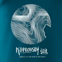 Kôprovský štít - vrstevnice v kruhu