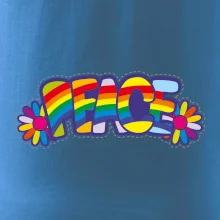 Peace nápis dúhový