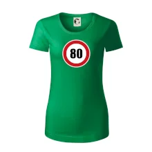Dopravná značka - obmedzenie rýchlosti 80 Dopravná značka - obmedzenie rýchlosti 80