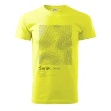 Šerák - vrstevnice v obdĺžniku