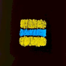 Turistická Cyklo značka - žlto modrá