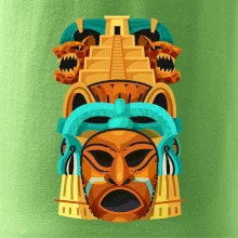 Mayová maska s pyramídou