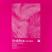 Snežka - vrstevnice v obdĺžniku