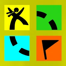 Geocaching logo farebné