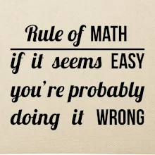 Rule of math Rule of math