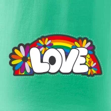 Love s dúhou v pozadí Love s dúhou v pozadí