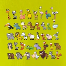 Tričko plné zvieratiek