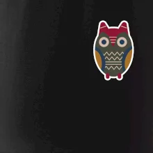 Folklór na prsníku sova