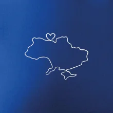 Mapa Ukrajiny - srdce