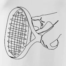Tenisová raketa jedným ťahom