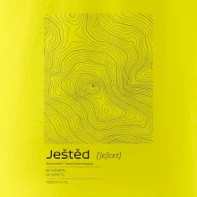 Ještěd - vrstevnice v obdĺžniku