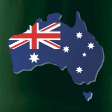 Austrália - vlajka mapa