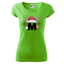 Vianočné rodinné tričká - písmeno a čiapka