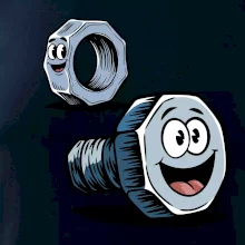 Parové tričko - Skrutka a matka