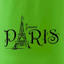 Paris nápis Eiffelovka rovný