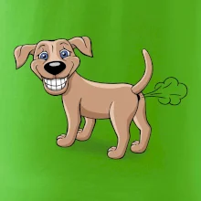 Prdiace pes kreslený (Hana-creative)