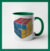 Rubikova kocka kreslená